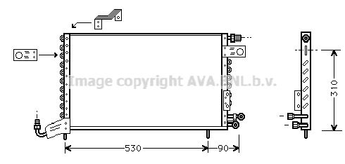 AVA QUALITY COOLING Kondensators, Gaisa kond. sistēma VWA5142